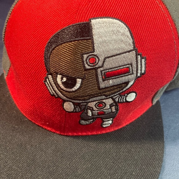 DC Comics Cyborg Baseball Hat Cap Adjustable Prize Six Flags - Picture 2 of 5